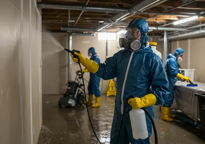 Basement Sanitization and Antimicrobial Treatment process in Fayette, MS